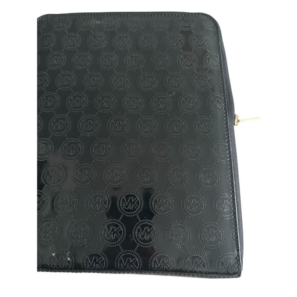 MICHAEL KORS Black Embossed Zip Tablet Padded Travel Case - Picture 6 of 9